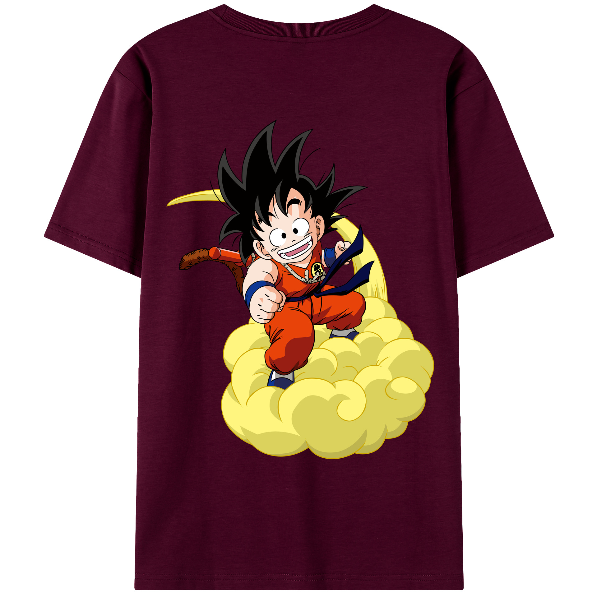 （画像用） ドラゴンボール 孫悟空（そん ごくう）Son Goku カカロット DRAGON BALL Kakarotto レディース半袖Tシャツ(バックプリント)